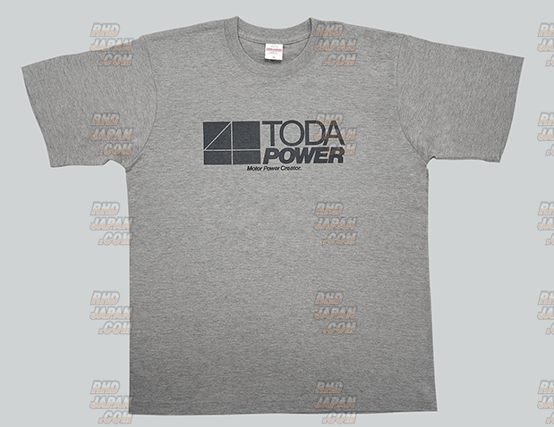 Toda Racing TODA Power Cotton T-Shirt - Gray Small